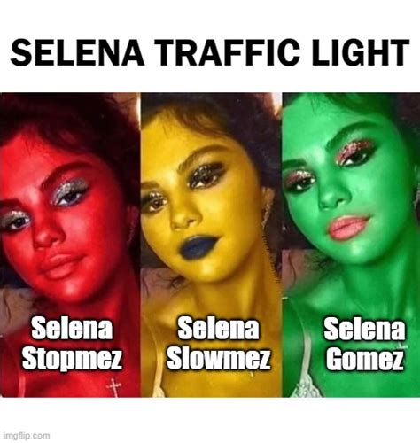 selena gomez traffic light meme